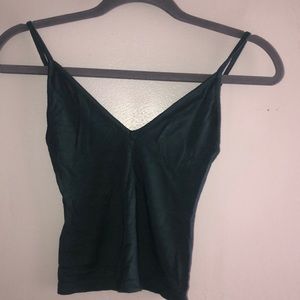 Brandy Melville Green tank top crop